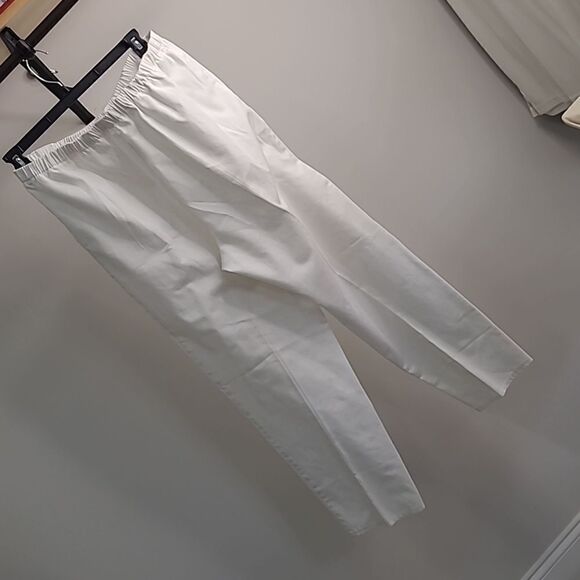 Donnkenny D.K. Gold white cotton pants 2 pockets - Picture 3 of 6